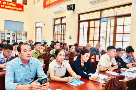 Nhân Lý: Nâng cao năng lực cộng đồng, phát triển sinh kế