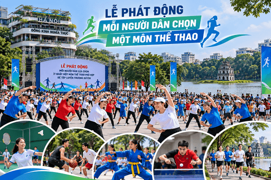 Sẽ có khoảng 10 nghìn người tham gia Lễ phát động “Mỗi người dân lựa chọn ít nhất 1 môn thể thao…”
