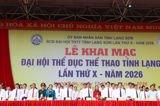 2.500 vận động viên tranh tài tại Đại hội Thể dục thể thao tỉnh Lạng Sơn năm 2026