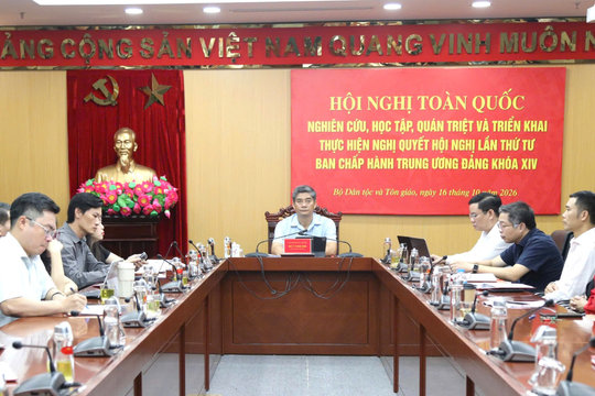 Bộ Dân tộc và Tôn giáo tham dự Hội nghị quán triệt Nghị quyết Trung ương 4 khóa XIV