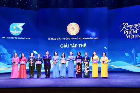 5 tập thể, 12 cá nhân được trao Giải thưởng Phụ nữ Việt Nam năm 2026