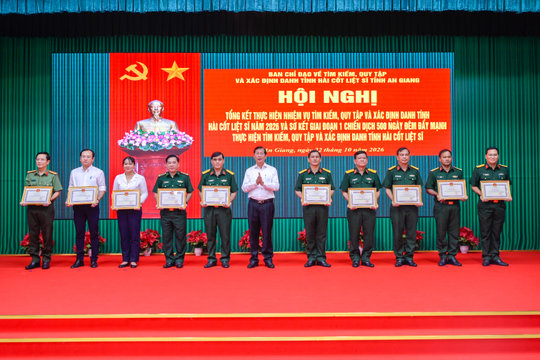 An Giang hoàn thành lấy mẫu ADN hài cốt liệt sĩ, sớm 6,5 tháng so với kế hoạch