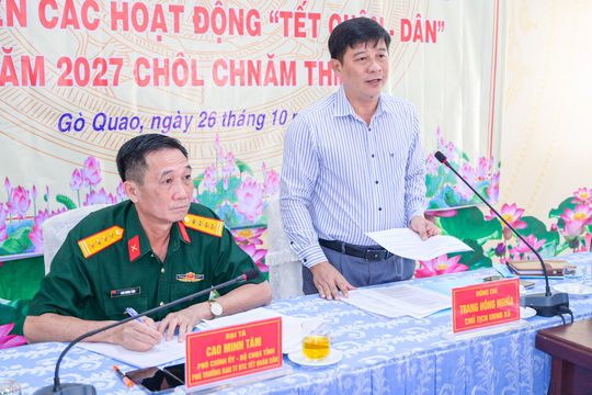 Ấm tình quân - dân trong hành trình chăm lo Tết cho đồng bào Khmer