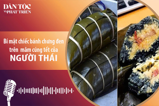 [Podcast] Bí mật chiếc bánh chưng đen trên mâm cúng Tết của người Thái