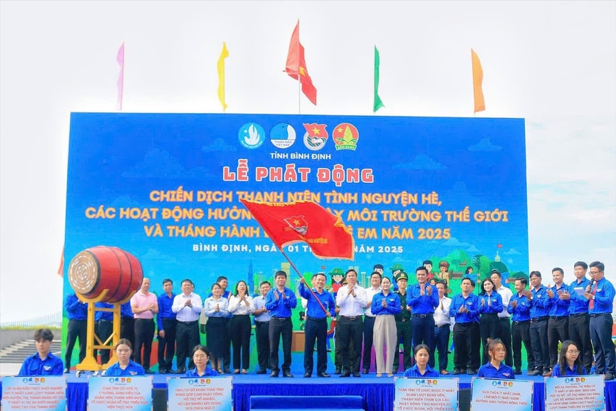 Bình Định: Phát động Chiến dịch Thanh niên tình nguyện hè 2025