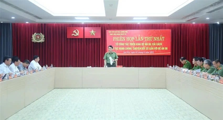 Tổ công tác triển khai Đề án 06 tổ chức Phiên họp lần thứ nhất