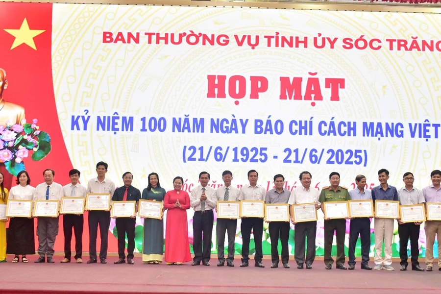 Sóc Trăng: Họp mặt kỷ niệm 100 năm Ngày Báo chí Cách mạng và trao chứng nhận hợp tác truyền thông