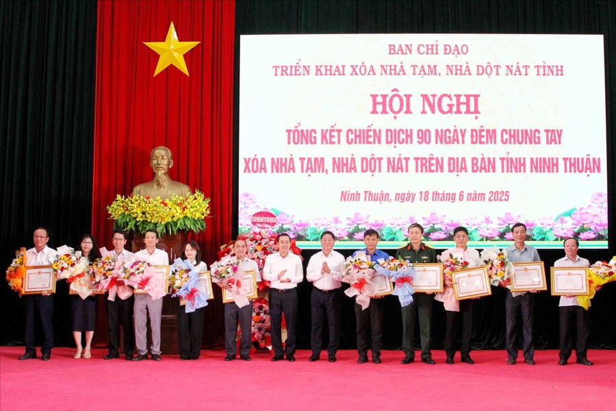 Ninh Thuận: Tổng kết chiến dịch 90 ngày đêm chung tay xóa nhà tạm, nhà dột nát