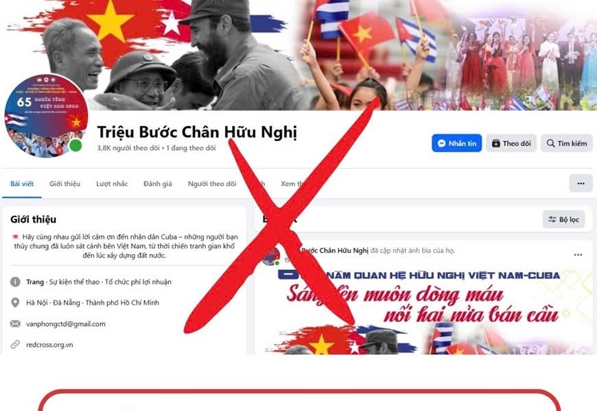 Cảnh giác với các trang giả mạo, lợi dụng Chương trình vận động ủng hộ Nhân dân Cuba