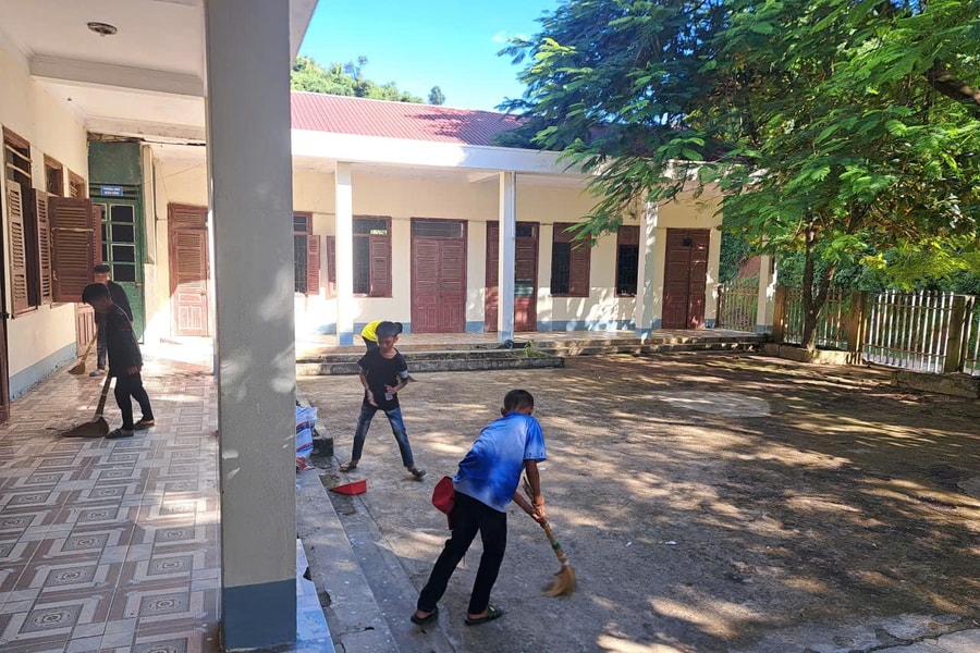 Điện Biên: Khắc phục thiệt hại bởi lũ, các trường học đã sẵn sàng cho năm học mới