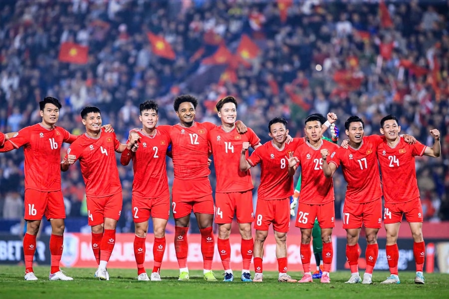 Đội tuyển Việt Nam tụt 1 bậc trên bảng xếp hạng FIFA tháng 9/2025