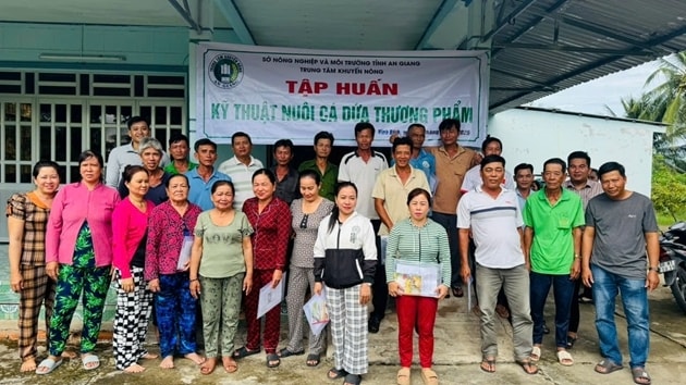 An Giang tập huấn kỹ thuật nuôi cá dứa, nâng cao kiến thức sản xuất cho nông dân