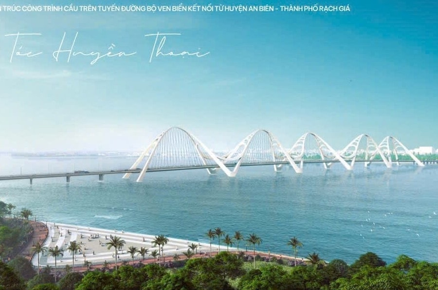 Khởi công cầu vượt biển Rạch Giá dài 2,8 km, lấy cảm hứng từ mái tóc nữ anh hùng