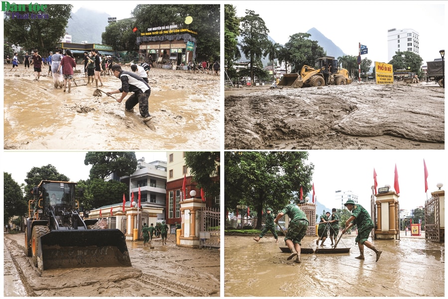 Sau trận lũ lịch sử nhiều tuyến đường của Tuyên Quang vẫn ngập trong bùn đất