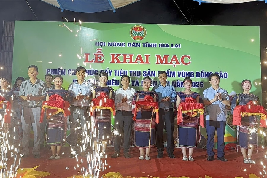 Gia Lai: Phiên chợ kết nối, thúc đẩy tiêu thụ sản phẩm vùng đồng bào DTTS