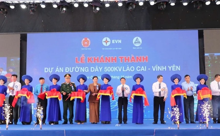 Khánh thành dự án đường dây 500 kV Lào Cai - Vĩnh Yên