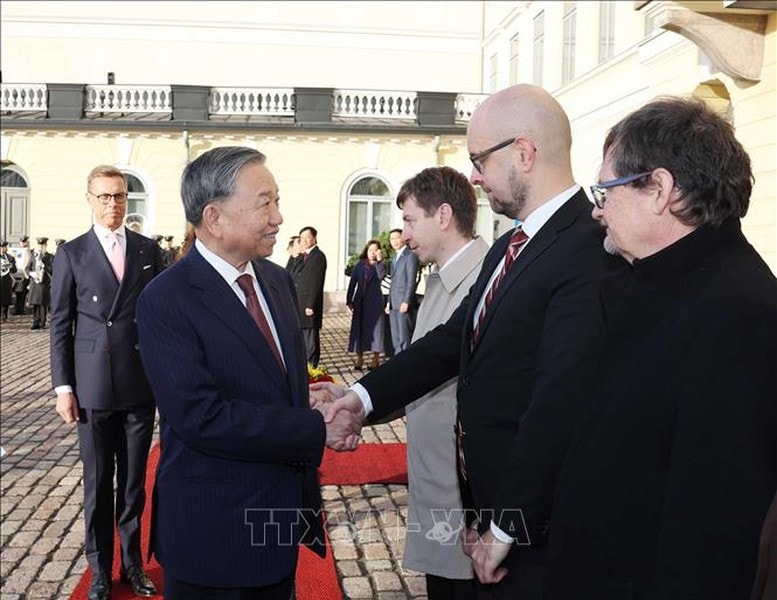 Lễ đón Tổng Bí thư Tô Lâm và Phu nhân thăm chính thức Cộng hòa Phần Lan