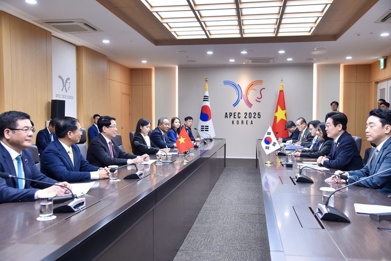 Chủ tịch nước Lương Cường hội đàm với Tổng thống Hàn Quốc Lee Jae Myung