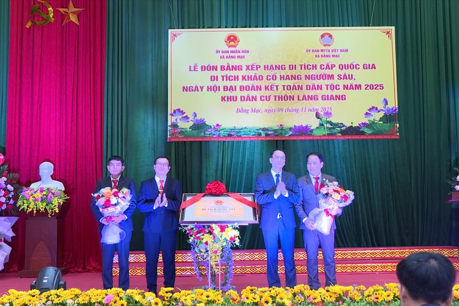 Hang Ngườm Sâu Lạng Sơn được xếp hạng Di tích quốc gia