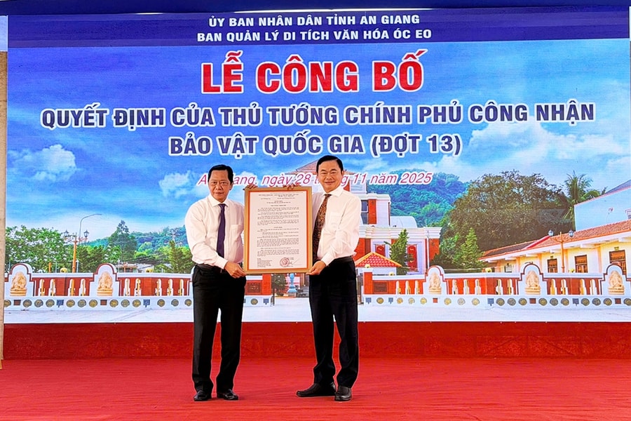 An Giang công bố 2 Bảo vật Quốc gia mới thuộc Văn hóa Óc Eo