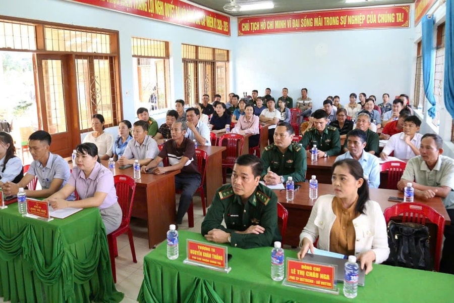 Bộ đội Biên phòng tỉnh Đắk Lắk tuyên truyền chủ quyền biên giới tại xã Ea Bung