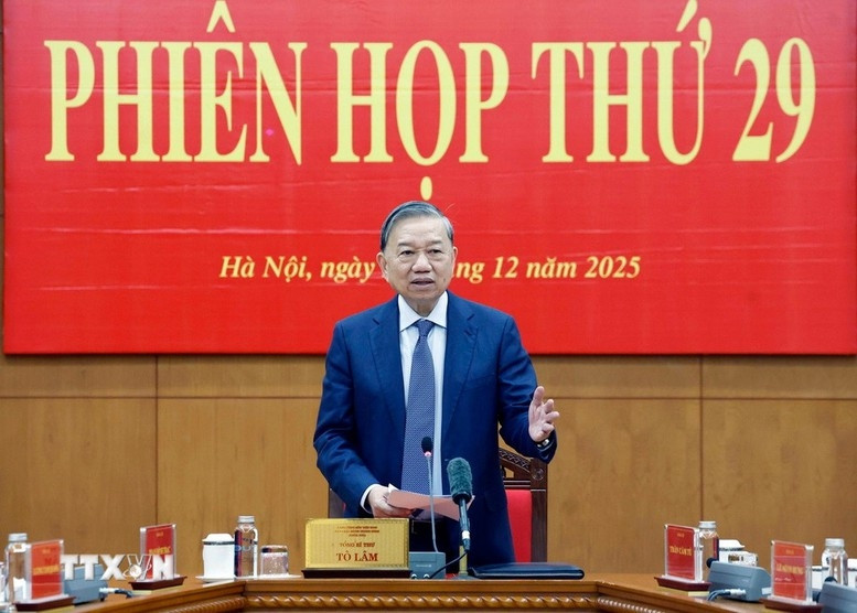 Tổng Bí thư Tô Lâm chủ trì Phiên họp thứ 29 của Ban Chỉ đạo Trung ương về phòng, chống tham nhũng, lãng phí, tiêu cực