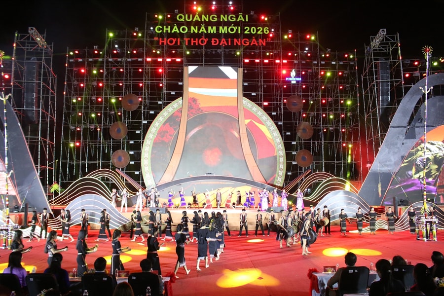 Quảng Ngãi lan tỏa niềm vui đón chào năm mới 2026
