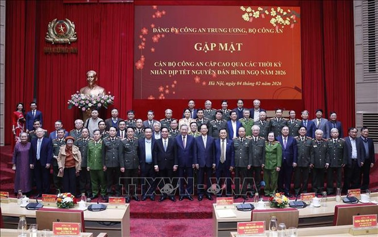 Tổng Bí thư Tô Lâm gặp mặt cán bộ công an cấp cao các thời kỳ