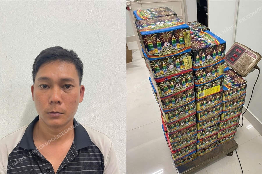 Đà Nẵng: Tạm giữ người đàn ông mua, bán trái phép pháo nổ