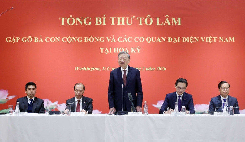Tổng Bí thư Tô Lâm gặp gỡ bà con cộng đồng và các cơ quan đại diện Việt Nam tại Hoa Kỳ