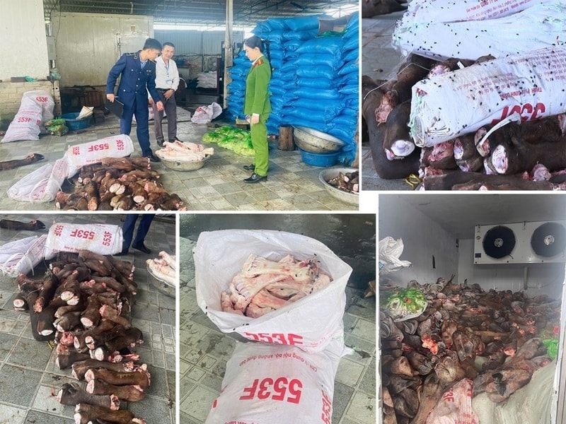 Công an Thanh Hóa phát hiện kho lạnh chứa 6 tấn thực phẩm bẩn