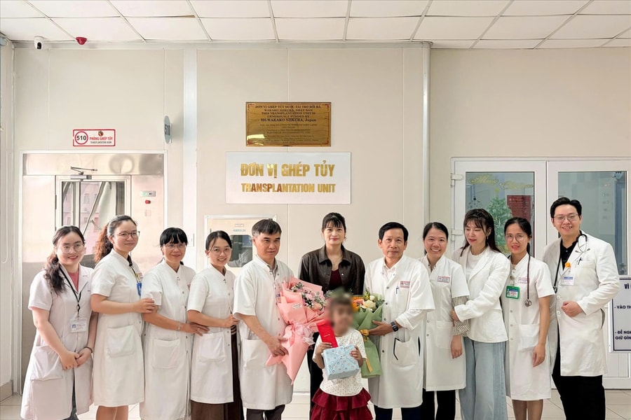 Bệnh nhi 7 tuổi được cứu sống nhờ ghép tủy Thalassemia