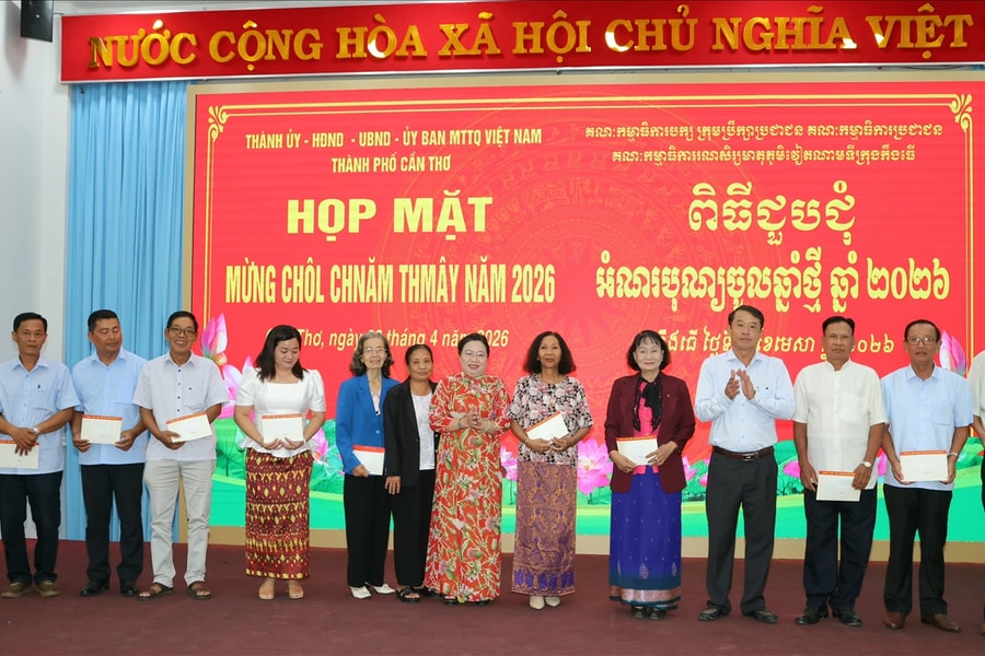 Cần Thơ họp mặt mừng Tết Chôl Chnăm Thmây 2026 của đồng bào Khmer