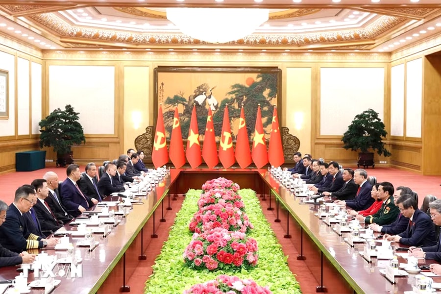 Tổng Bí thư, Chủ tịch nước Tô Lâm hội đàm với Tổng Bí thư, Chủ tịch Trung Quốc Tập Cận Bình