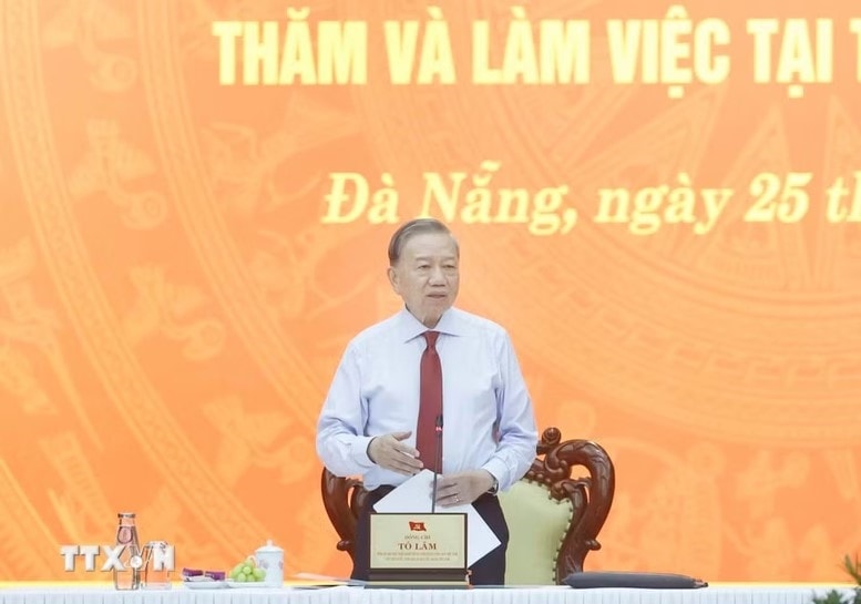Tổng Bí thư, Chủ tịch nước Tô Lâm: Xây dựng Đà Nẵng trở thành một cực tăng trưởng lớn của cả nước