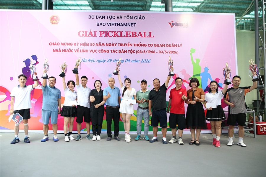 [PHOTO] Xác định nhà vô địch giải Pickleball 80 năm Ngày truyền thống cơ quan quản lý nhà nước về công tác dân tộc