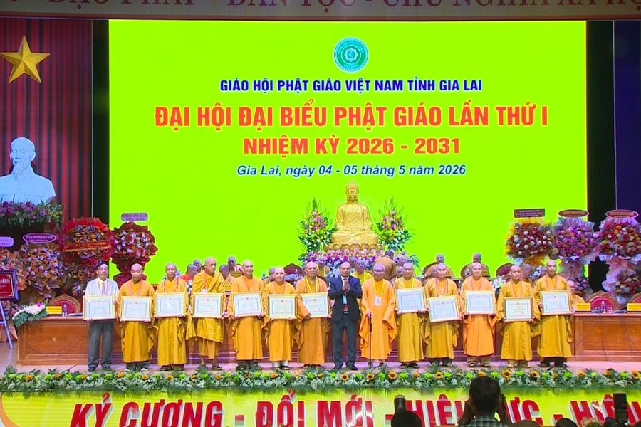 Thượng tọa Thích Tâm Mãn được tái suy cử Trưởng ban Trị sự Giáo hội Phật giáo tỉnh Gia Lai