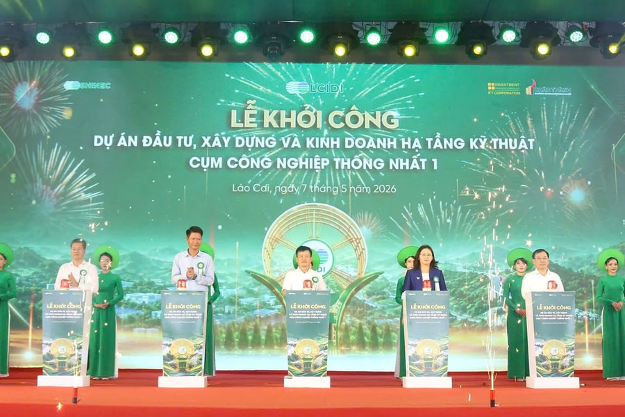 Lào Cai khởi công cụm công nghiệp sinh thái gần 1.000 tỷ đồng