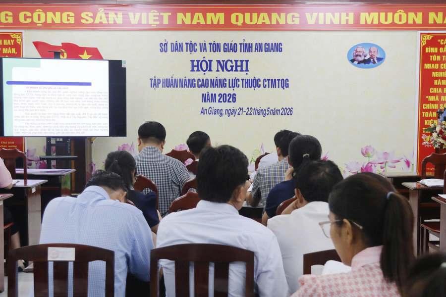An Giang: Tập huấn nâng cao năng lực cho cán bộ triển khai Chương trình MTQG