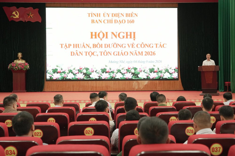 Điện Biên tập huấn nghiệp vụ công tác dân tộc, tôn giáo cho cán bộ cơ sở