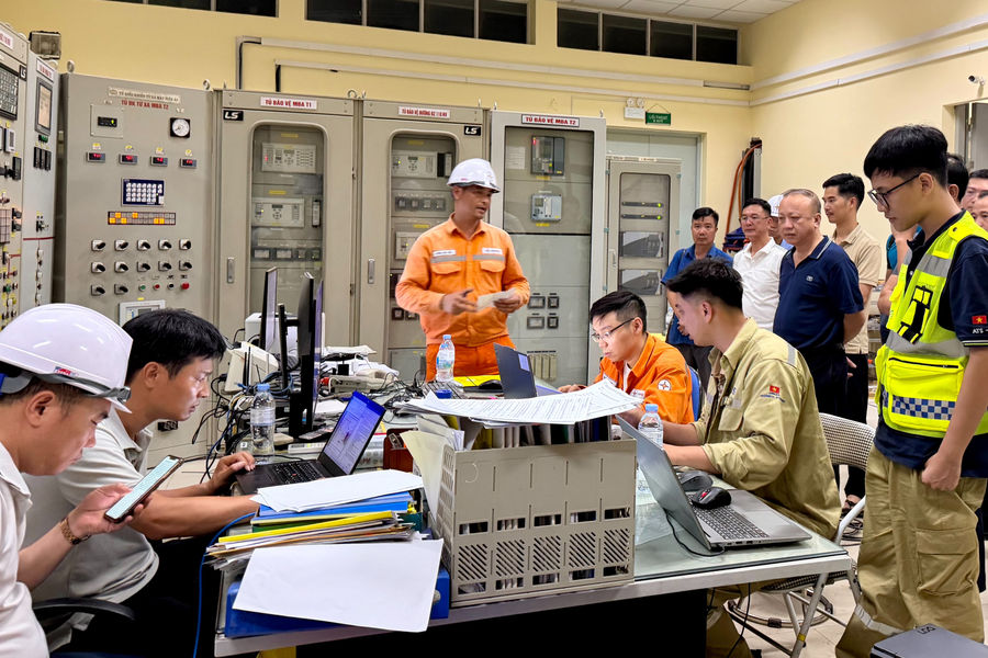 EVNNPC đóng điện dự án lắp đặt hệ thống BESS tại Trạm biến áp 110kV Song Khê, Bắc Ninh