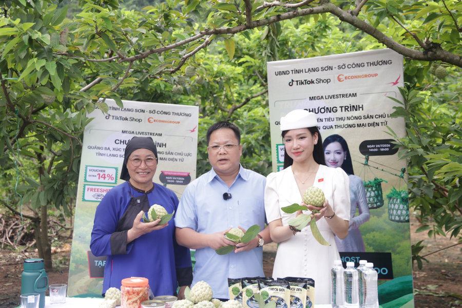 Na Chi Lăng lên đời nhờ công nghệ: Nông dân vừa làm vườn vừa Livestream bán hàng
