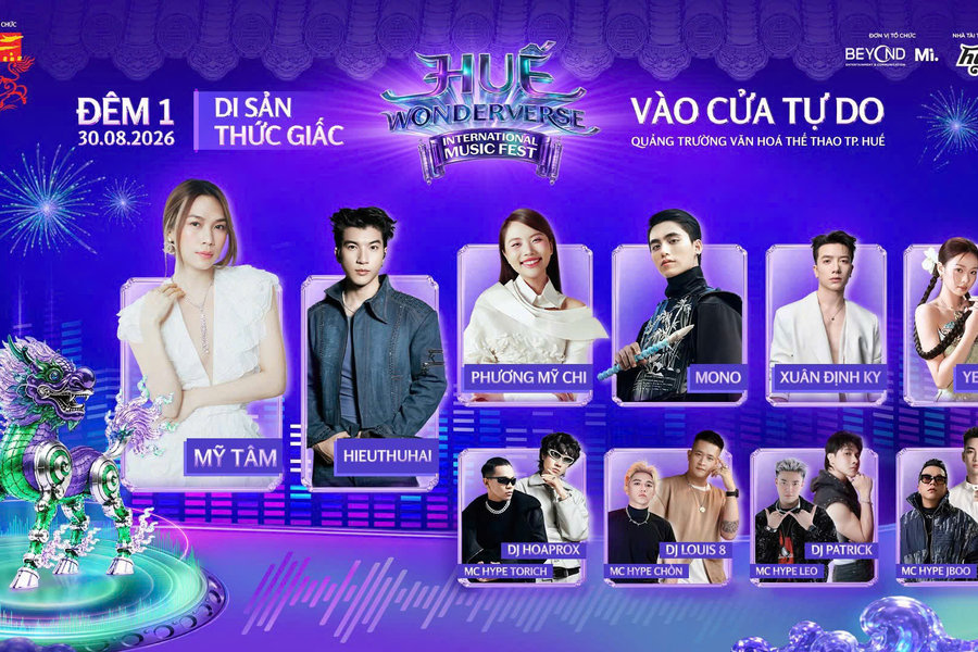 Huế Wonderverse Music Fest 2026: Khi di sản bước vào không gian mới